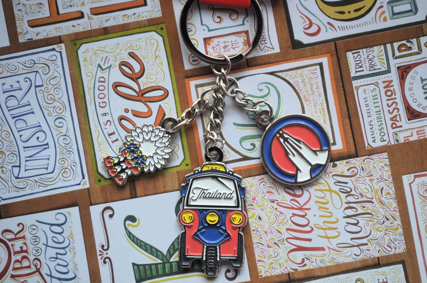 Tuk Tuk Flowers Charm(1pcs)